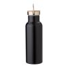 Bidón termo de acero inox. negro
