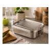 Fiambrera de acero inox. Kasen plata