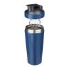 Vaso agitador de acero inox. reciclado (750 ml) Orla azul cobalto
