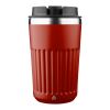 Vaso termo de acero inox. reciclado Chiara rojo oscuro