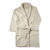 Albornoz de fibra polar beige | sin montaje de publicidad | no disponible | no disponible