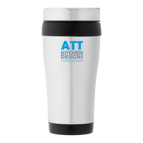 Vaso isotérmico Elwood Estándar | Plateado-Negro intenso | sin montaje de publicidad | no disponible | no disponible