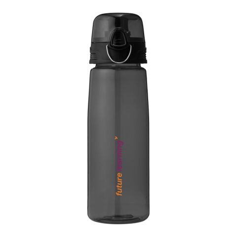 Botella deportiva Capri Estándar | Negro transparente | sin montaje de publicidad | no disponible | no disponible