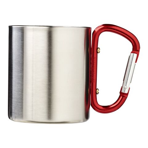 Taza isotérmica con mosquetón "Alps" Rojo