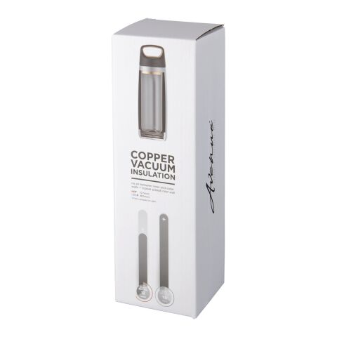 Botella deportiva de cobre con aislamiento al vacío de 600 ml &quot;Valhalla&quot; Estándar | Blanco | sin montaje de publicidad | no disponible | no disponible