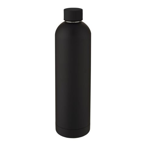 Botella con aislamiento al vacío de cobre de 1 L "Spring" Estándar | Negro intenso | sin montaje de publicidad | no disponible | no disponible