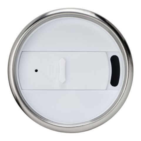 Vaso con aislamiento de acero inoxidable reciclado de 410 ml con certificación RCS &quot;Elwood&quot; Estándar | Blanco | sin montaje de publicidad | no disponible | no disponible