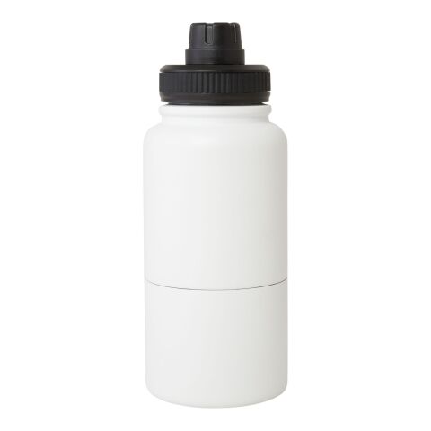 Bidón deportivocon aislamiento de acero inoxidable de 840 ml con certificación RCS &quot;Dupeca&quot; Estándar | Blanco | sin montaje de publicidad | no disponible | no disponible