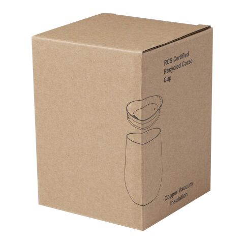 Taza con aislamiento de cobre de 350 ml de acero inóxidable reciclado con certificado RCS &quot;Corzo&quot; Estándar | Transparente | sin montaje de publicidad | no disponible | no disponible