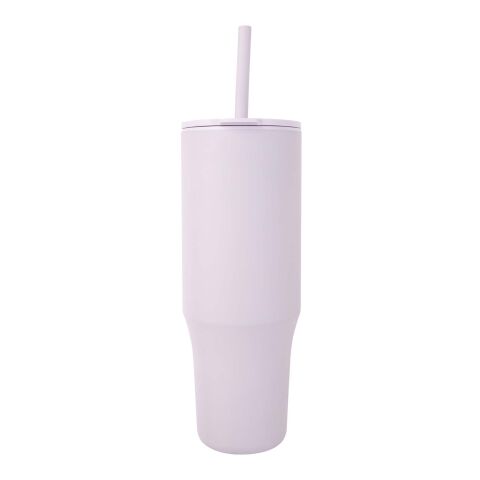 Vaso con aislamiento de 900 ml con certificado RCS y pajita de silicona "Brady" Lila