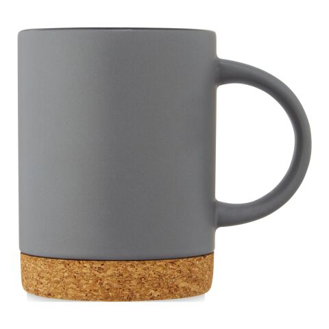 Taza de cerámica de 425 ml con base de corcho "Neiva" Estándar | Gris | sin montaje de publicidad | no disponible | no disponible