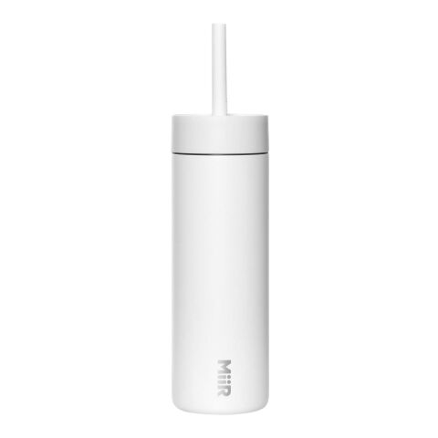 Botella de agua de 473&nbsp;ml con pajita "MiiR Sipper" blanco