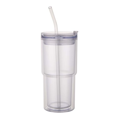 Vaso de plástico de doble pared Archer de 480 ml blanco