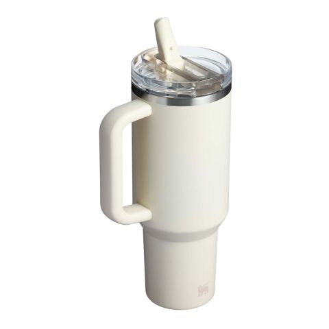 Vaso Stanley Quencher® ProTour 1180 ml de acero inoxidable reciclado aislado con pajita abatible Crema