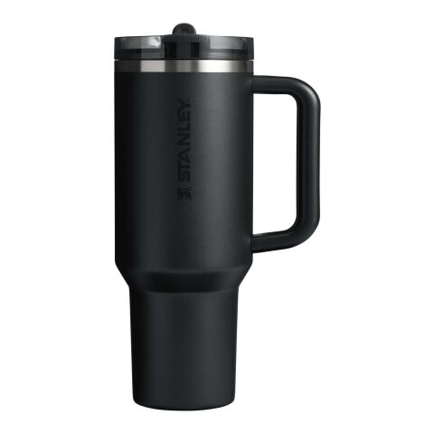 Vaso Stanley Quencher® ProTour 1180 ml de acero inoxidable reciclado aislado con pajita abatible Negro intenso