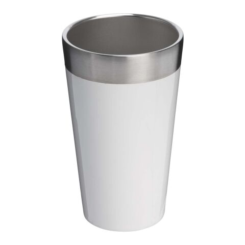 Vaso de acero inoxidable aislado Stanley Stacking 470 ml blanco