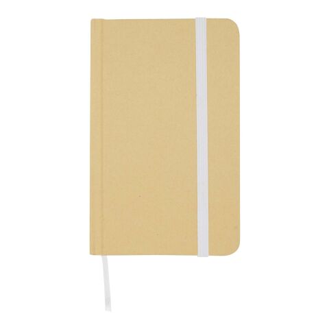 Libreta de tapa dura A6 de material reciclado con páginas lisas &quot;Reed&quot; Estándar | blanco | sin montaje de publicidad | no disponible | no disponible