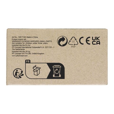 Set de 6 pinturas de cera Estándar | Natural | sin montaje de publicidad | no disponible | no disponible | no disponible