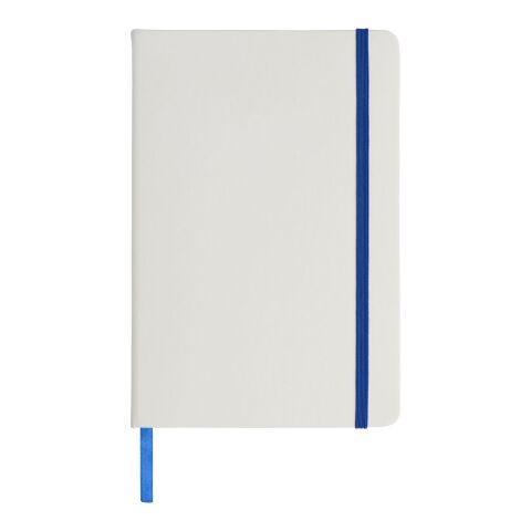 Libreta blanca con cinta de color A5 &quot;Spectrum&quot; Estándar | Blanco-Azul real | sin montaje de publicidad | no disponible | no disponible | no disponible