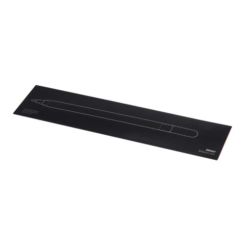 Bolígrafo giratorio SMART de aluminio reciclado (tinta negra) blanco
