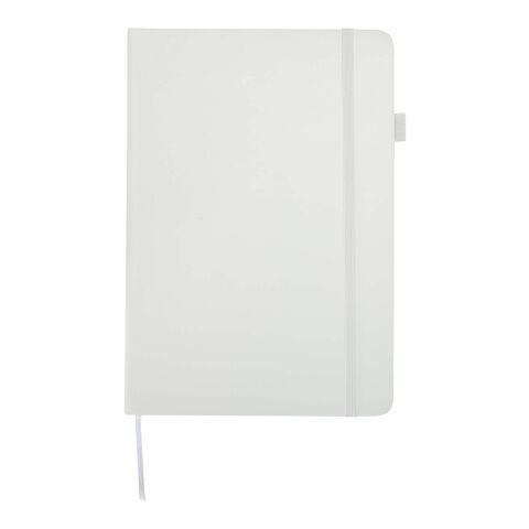 Cuaderno Liss de tapa dura de plástico reciclado, tamaño A5 blanco