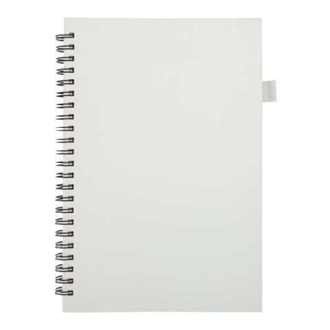 Cuaderno Liss A5 de tapa dura de plástico reciclado con espiral blanco