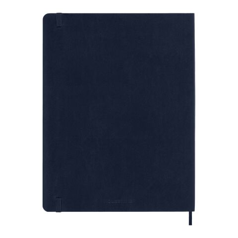 Libreta XL con tapa blanda de 12 meses &quot;Moleskine&quot; Estándar | Azul zafiro | sin montaje de publicidad | no disponible | no disponible