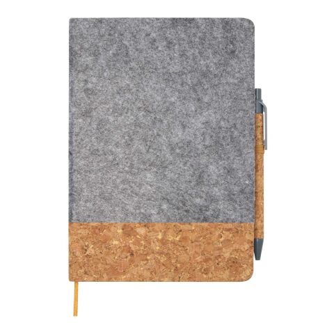 Libreta de tapa dura A5 &quot;Veronica&quot; Estándar | Gris-Natural | sin montaje de publicidad | no disponible | no disponible | no disponible