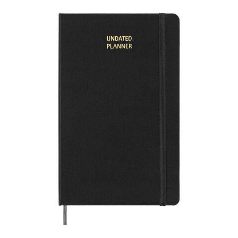Agenda semanal L con tapa dura sin fecha &quot;Moleskine&quot; Estándar | negro | sin montaje de publicidad | no disponible | no disponible