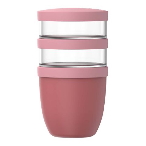 Fiambrera con aislamiento con 3 piezas de 500 ml + 2 × 200&nbsp;ml "Mepal Ellipse" Rosa