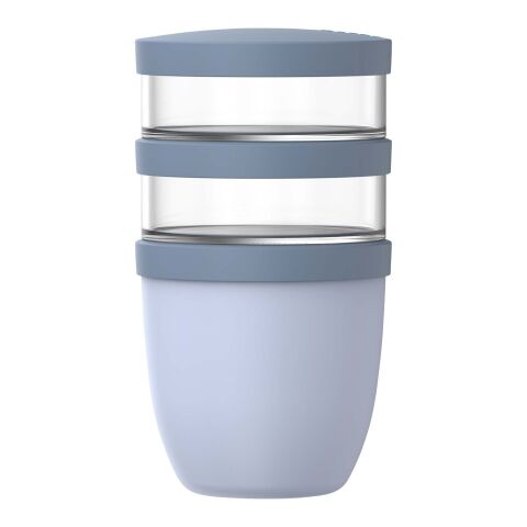 Fiambrera con aislamiento con 3 piezas de 500 ml + 2 × 200&nbsp;ml "Mepal Ellipse" Estándar | Azul | sin montaje de publicidad | no disponible | no disponible