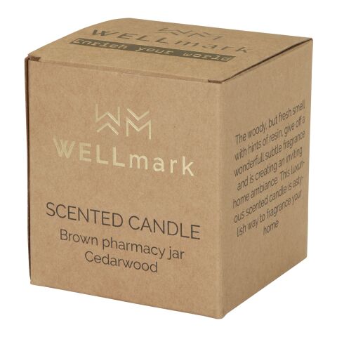 Vela perfumada de 650 g con fragancia de madera de cedro &quot;Wellmark Let &#039;s Get Cozy&quot; Estándar | Ámbar mezcla | sin montaje de publicidad | no disponible | no disponible