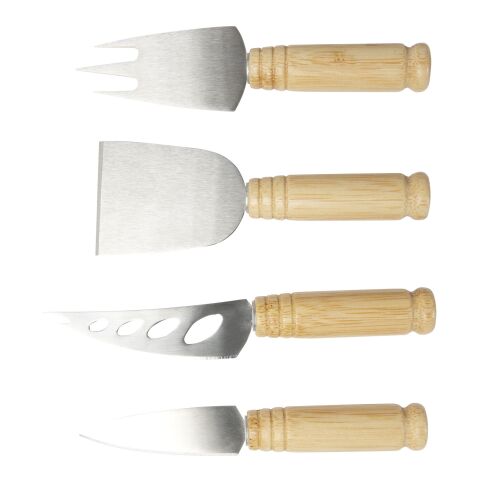 Set de 4 piezas para queso de bambú &quot;Cheds&quot; Estándar | Natural | sin montaje de publicidad | no disponible | no disponible