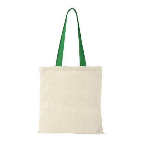 Tote de algodón "Nevada" Estándar | Natural-Verde brillante | sin montaje de publicidad | no disponible | no disponible | no disponible