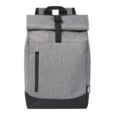 Mochila para portátil de 15,6&quot; con cierre superior &quot;Hoss&quot; Estándar | Gris Mezcla-Negro intenso | sin montaje de publicidad | no disponible | no disponible | no disponible