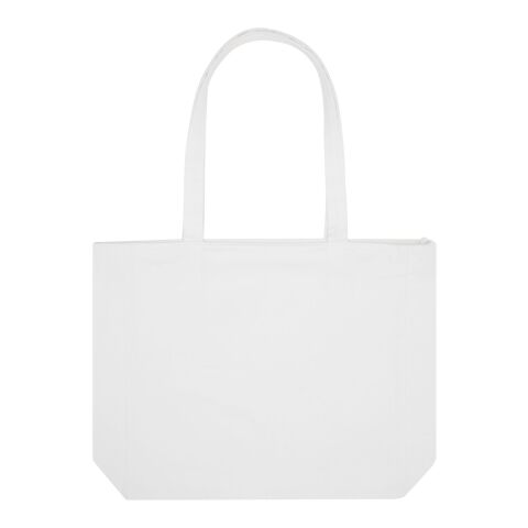 Bolsa Tote de material reciclado de 500 g/m² &quot;Weekender&quot; Estándar | Blanco | sin montaje de publicidad | no disponible | no disponible | no disponible