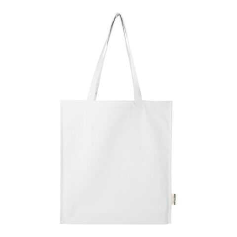 Bolsa Tote algodón reciclado 100% GRS con refuerzos de 270 g/m² &quot;Florida&quot; 14L Estándar | blanco | sin montaje de publicidad | no disponible | no disponible | no disponible