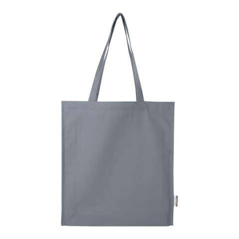Bolsa Tote algodón reciclado 100% GRS con refuerzos de 270 g/m² &quot;Florida&quot; 14L Estándar | Gris | sin montaje de publicidad | no disponible | no disponible | no disponible
