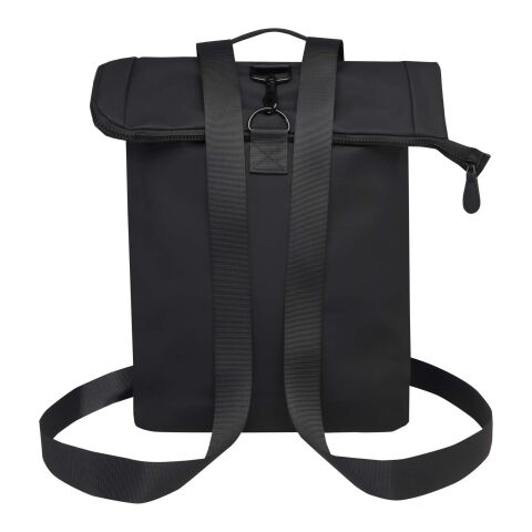 Mochila para portátil de 15,6&quot;, de 12 litros, reciclada GRS y con parte superior enrollable &quot;Turner&quot; Estándar | negro | sin montaje de publicidad | no disponible | no disponible