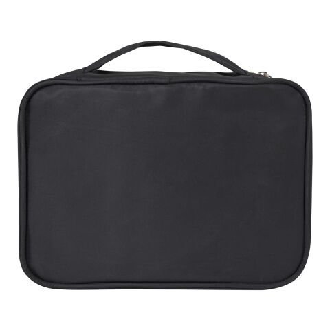 Organizador de maquillaje de RPET GRS "Muse" Estándar | Negro intenso | sin montaje de publicidad | no disponible | no disponible | no disponible