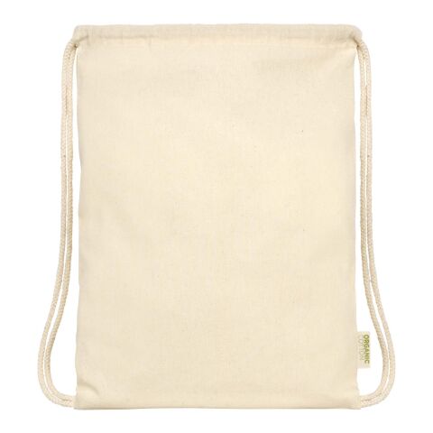 Bolsa con cuerdas de 5&nbsp;l algodón orgánico OCS de 140&nbsp;g/m² "Odisha" Estándar | Natural | sin montaje de publicidad | no disponible | no disponible | no disponible
