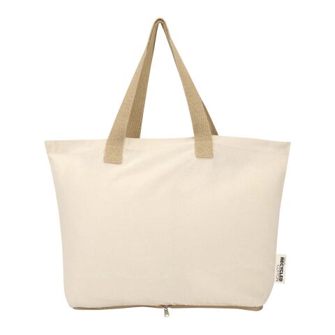 Bolsa Tote de 7&nbsp;l de algodón reciclado GRS de 140 g/m² "Sierra" Estándar | Natural-Natural | sin montaje de publicidad | no disponible | no disponible | no disponible