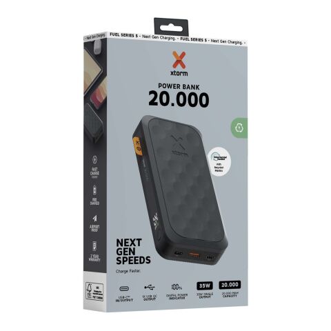 Batería externa de 20 000 mAh y 35 W &quot;Xtorm FS520 Fuel Series&quot; Estándar | Negro transparente | sin montaje de publicidad | no disponible | no disponible