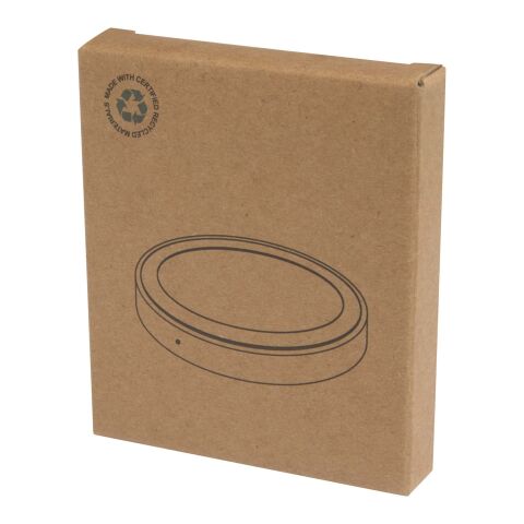 Base de carga inalámbrica de plástico reciclado de 15 W &quot;Freal&quot; Estándar | blanco | sin montaje de publicidad | no disponible | no disponible