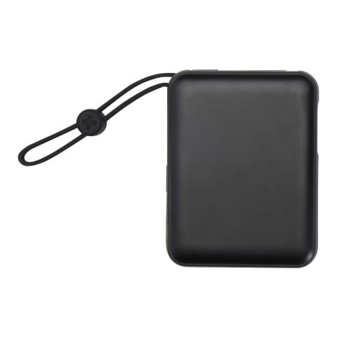 Batería externa para tableta de 10&nbsp;000&nbsp;mAh y 35&nbsp;W con cable tipo C integrado y fabricada con plástico reciclado "Acrux" Estándar | Negro intenso | sin montaje de publicidad | no disponible | no disponible