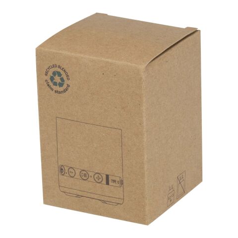 Altavoz inalámbrico de plástico reciclado de 3 W &quot;Hunor&quot; Estándar | Blanco | sin montaje de publicidad | no disponible | no disponible