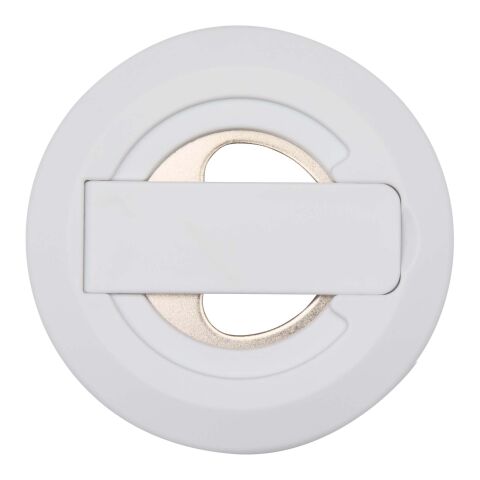 Soporte para teléfono magnético de plástico reciclado con abrebotellas &quot;Ain&quot; Estándar | Blanco | sin montaje de publicidad | no disponible | no disponible