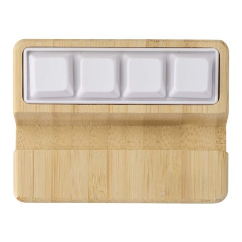 Soporte para teléfono de plástico reciclado con juguete y detalles de bambú &quot;Algol&quot; Estándar | Madera | sin montaje de publicidad | no disponible | no disponible