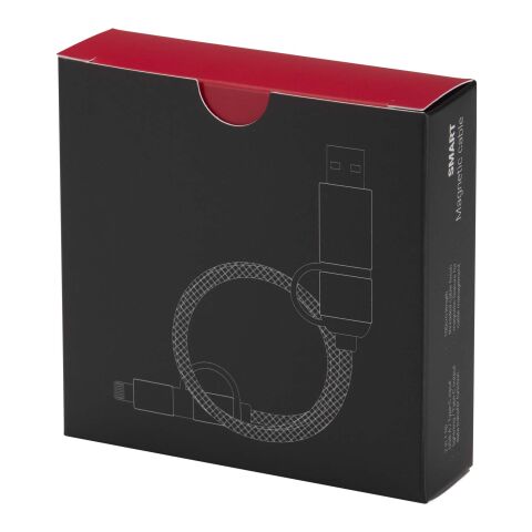 Cable de carga magnético 5 en 1 SMART de 65 W y 100 cm con certificación RCS Negro