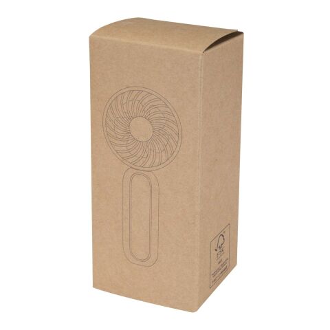 Ventilador portátil de plástico reciclado "Aervia" Estándar | Blanco | sin montaje de publicidad | no disponible | no disponible